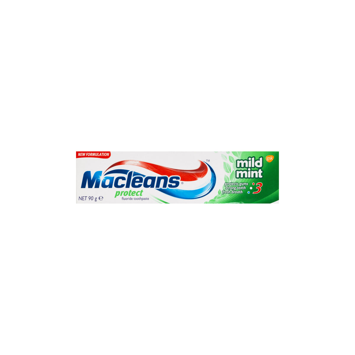 3 Pack x Macleans Mild Mint Protect Toothpaste 90g