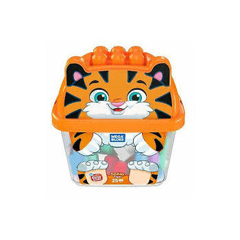 Mega Bloks Animal Bucket - Smiley Tiger