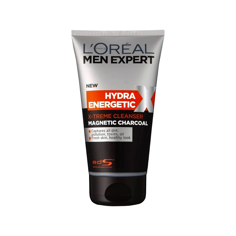 L'Oreal Paris Men Expert  Hydra Energetic Charcoal Cleanser 150ml