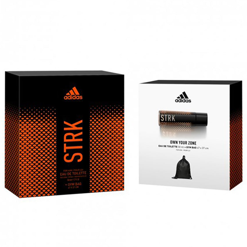 Adidas STRK Gift Set Natural Spray 50ml + Gym Bag - For Him