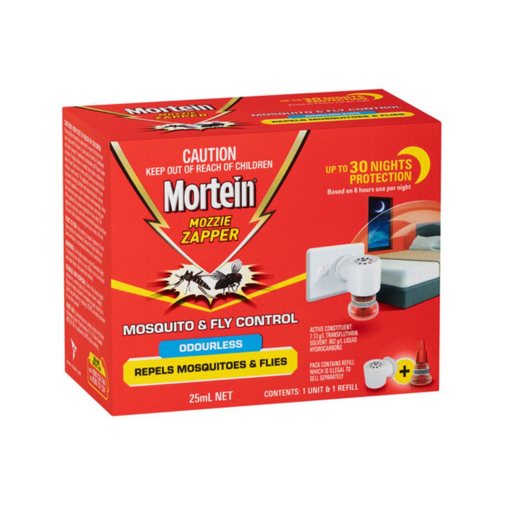 Mortein Mosquito & Fly Control Mozzie Zapper - 25ml