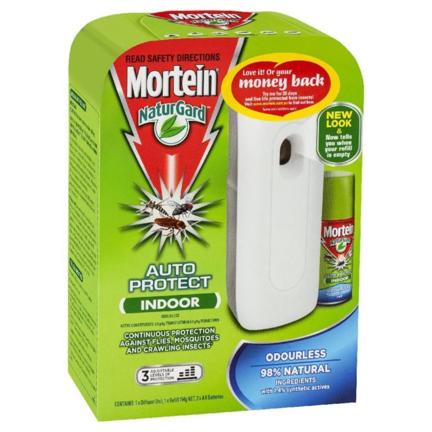 Mortein NaturGard Auto Protect Indoor Odourless 154g