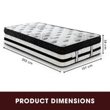 Laura Hill King Single Mattress  with Euro Top - 34cm