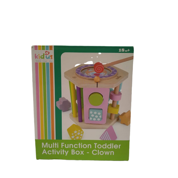 KidUs Multi Function Toddler Activity Box-Clown – Smooth Sales