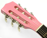 Childrens Guitar Karrera 34in Acoustic Wooden - Pink