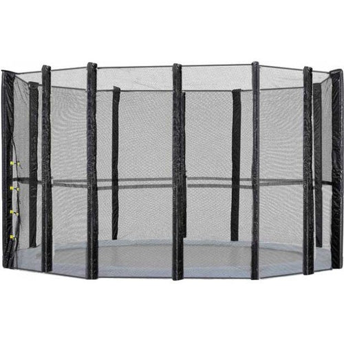 10ft Trampoline Replacement Safety Pad and Net Round 8 Poles Green