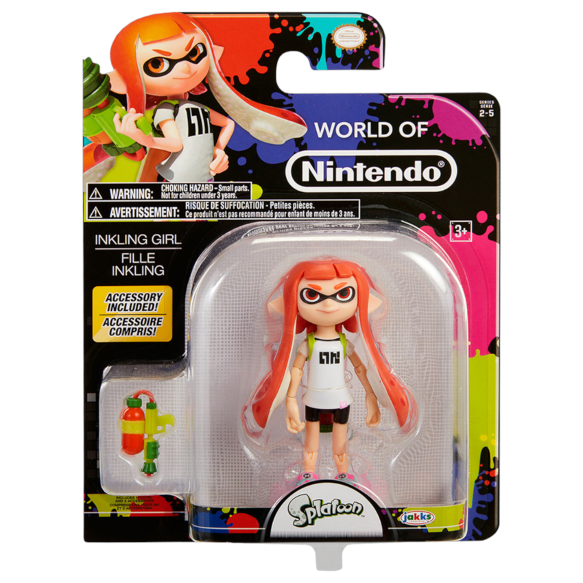 World Of Nintendo - Splatoon Inkling Girl Action Figure 4"