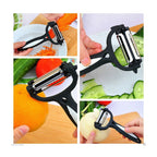 The Amazing Peeler Razor Sharp Versatile Blade Ergonomic Handle - Grey