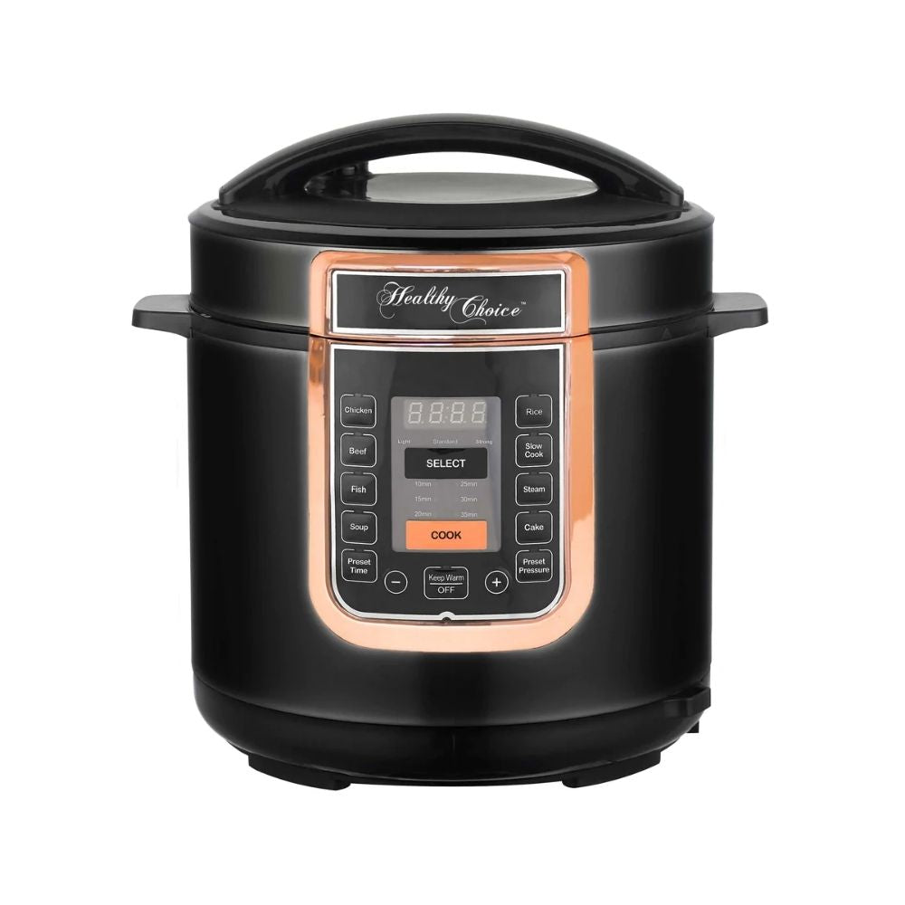 Healthy Choice 6L Electric Slow & Pressure Cooker - Rose Gold - PC700