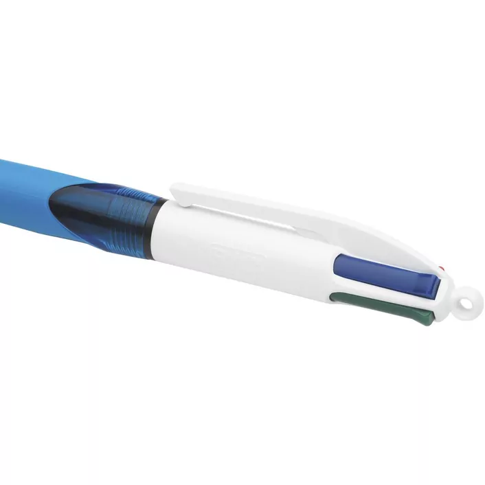 12 Pack x BIC 4 Colour Grip Retractable Ballpoint Pen