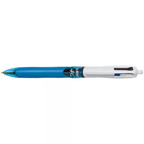 12 Pack x BIC 4 Colour Grip Retractable Ballpoint Pen