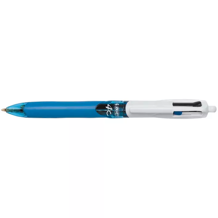 12 Pack x BIC 4 Colour Grip Retractable Ballpoint Pen