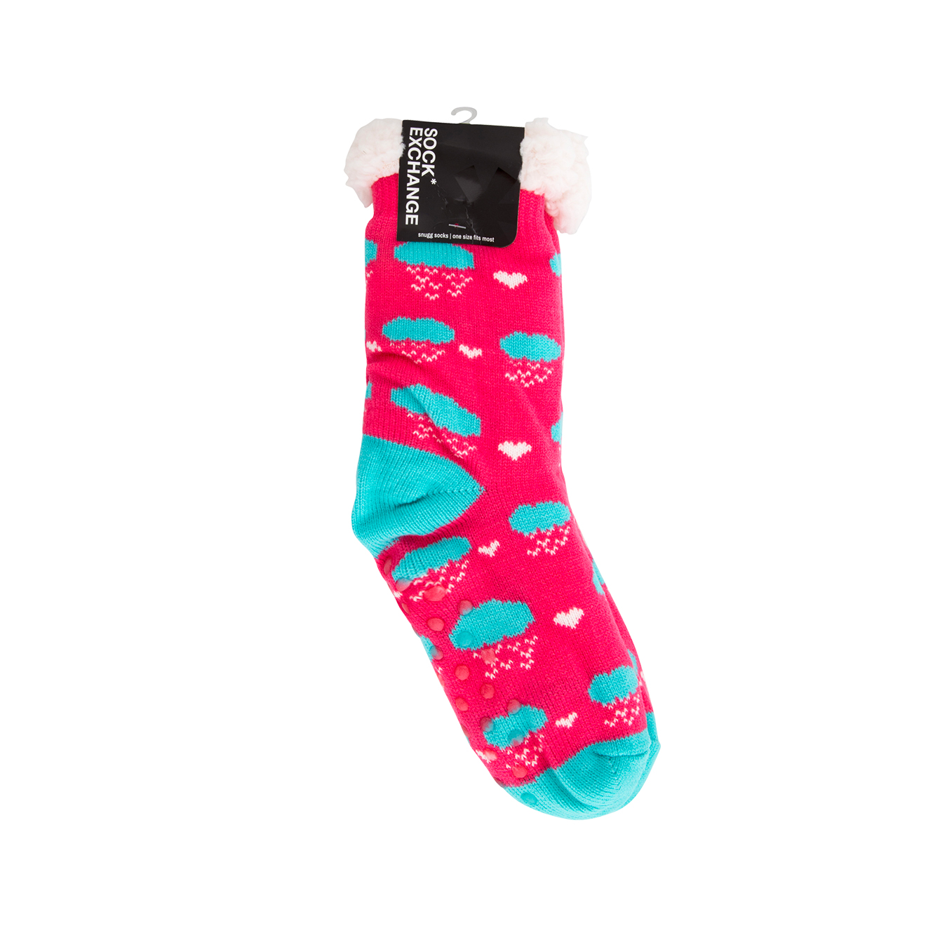 Sock Exchange Snugg Cloud Design Socks - Pink