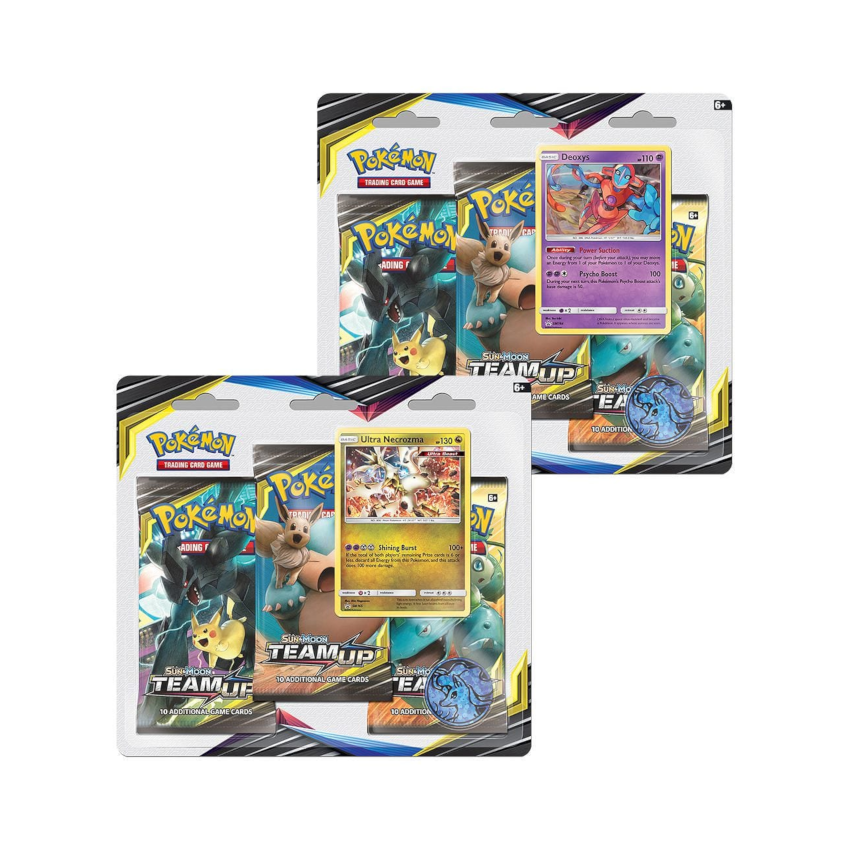 Pokmon TCG: Sun & Moon Team Up 3-Pack Blister Pack Assorted Pokmon TCG: Sun & Moon Team Up 3-Pack Blister Pack Assorted