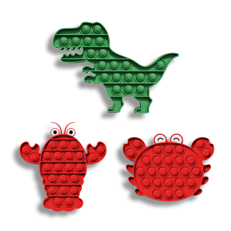 Silicon Popper Sensory Fidget Toys - Animals