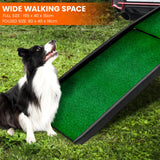 Furtastic Foldable Plastic Dog Ramp with Synthetic Grass