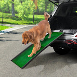 Furtastic Foldable Plastic Dog Ramp with Synthetic Grass