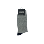 Sock Standard - Black/Purple/Grey/X Pattern