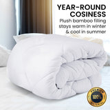 Laura Hill 500GSM Microfibre Bamboo Quilt Comforter Doona - Queen