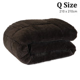 Laura Hill 500GSM Faux Mink Quilt Comforter Doona - Queen