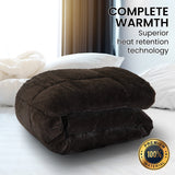 Laura Hill 500GSM Faux Mink Quilt Comforter Doona - Queen