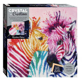 Crystal Creation Canvas Kit - Rainbow Zebras