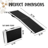 Foldable Aluminium Dog Ramp - 122 x 38 cm