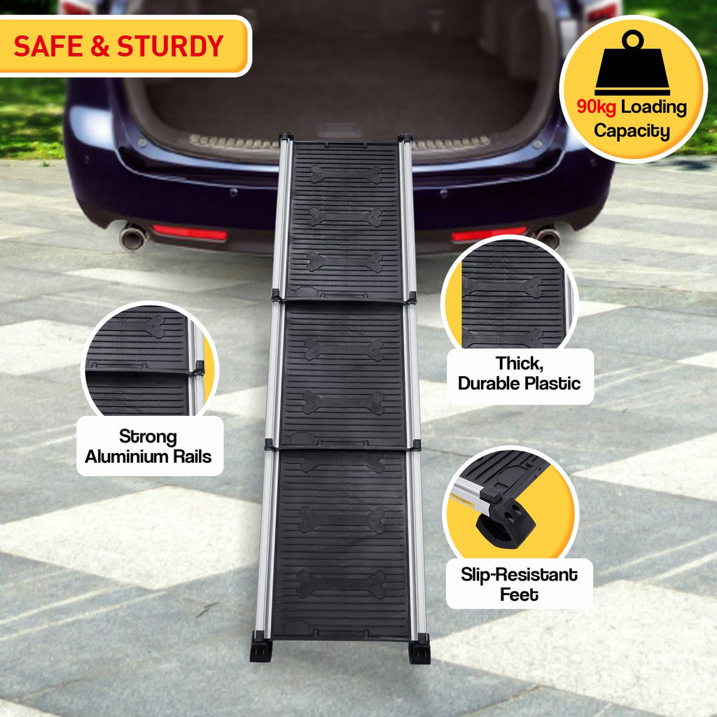 Heavy-Duty Aluminium Telescopic Pet Ramp – Smooth Sales