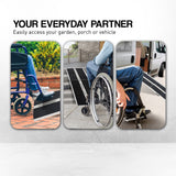 Aluminium Portable Wheelchair Ramp High-Grip R03 - 4ft