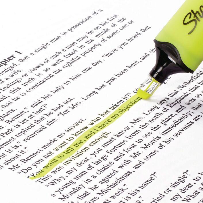 3 Pack x Sharpie Clear View Highlighters 2pc