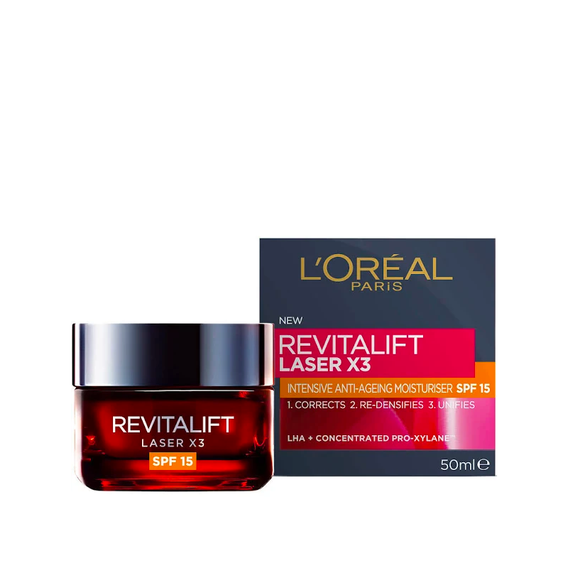 L'Oreal Revitalift Laser X3 Moisturiser SPF15 50ml