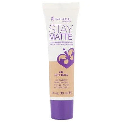 Rimmel Stay Matte Liquid Mousse Foundation 30ml - Soft Beige