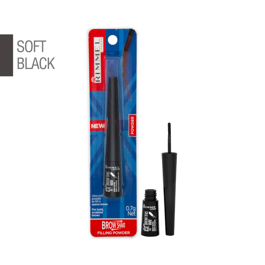 Rimmel Brow Shake Filling Powder Soft Black