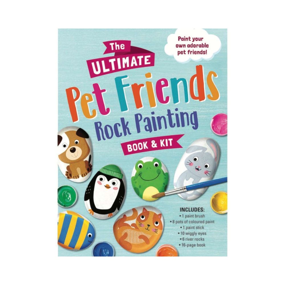 The Ultimate Pet Friends Rock Painting Book and Kit