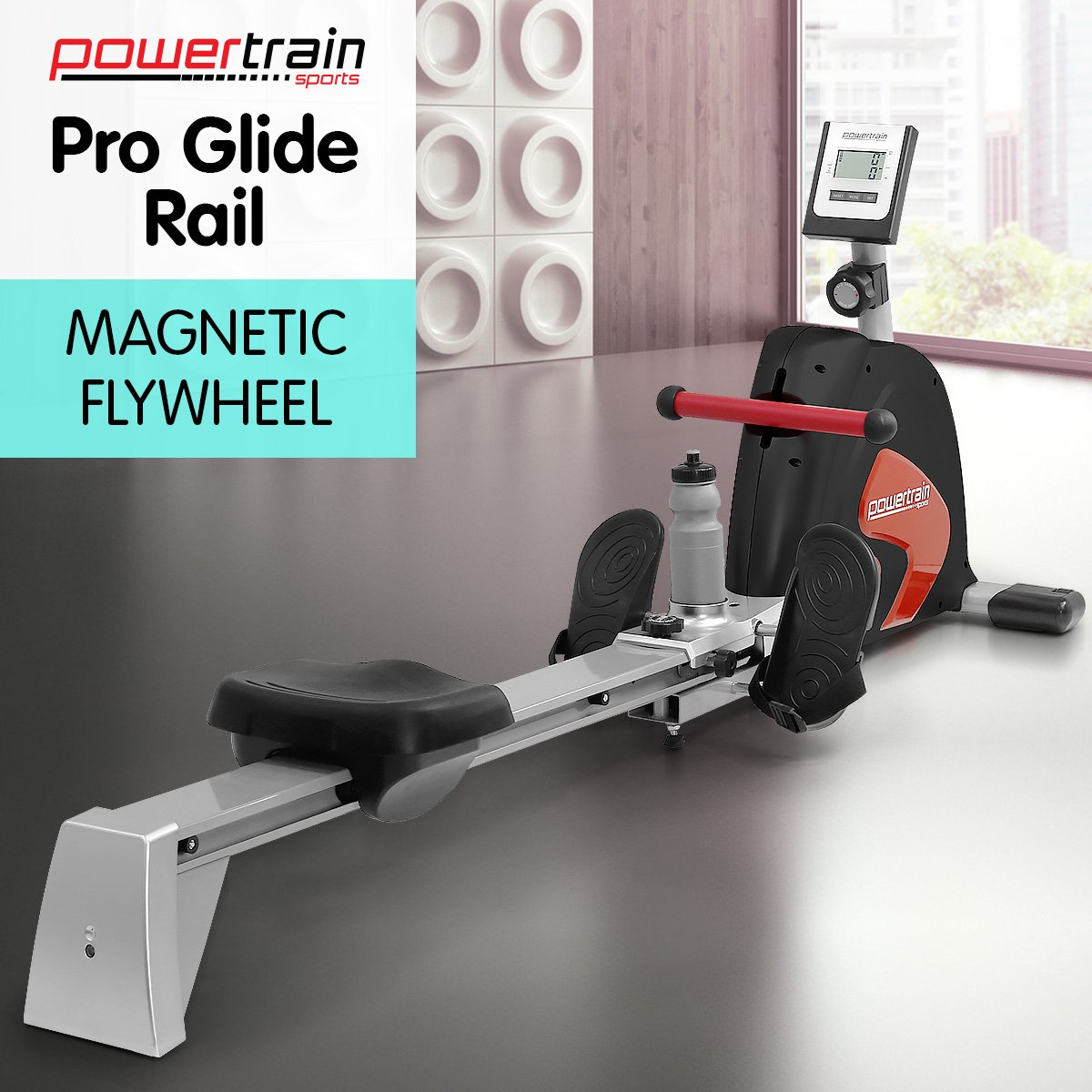 Powertrain Magnetic Flywheel Rowing Machine - Black – Smooth Sales