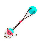 Rope Dispensing Ball with Suction Cup Pet Toy