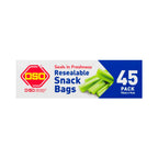 3 Pack x OSO Easy Resealable Snack Bags 45pc