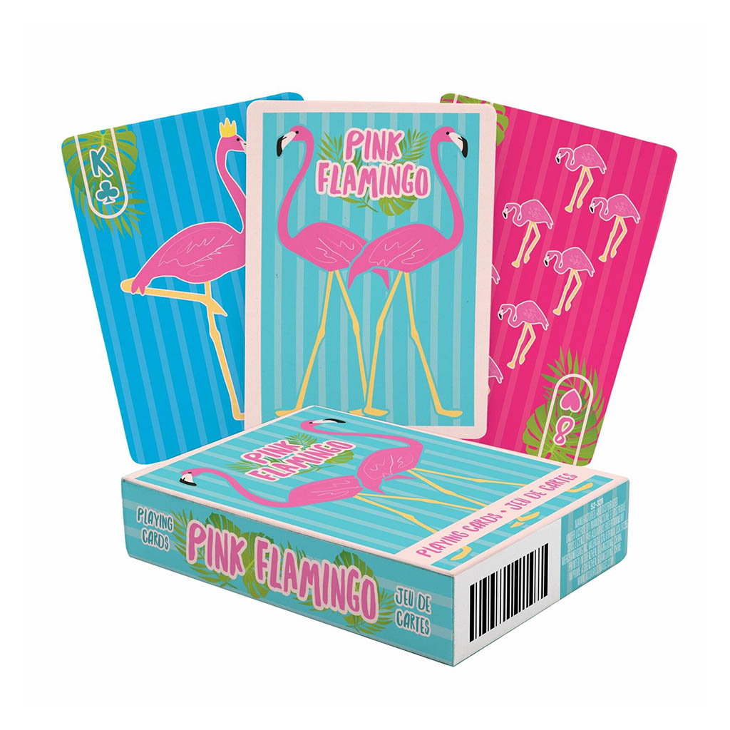 Pink Flamingo Playing Cards