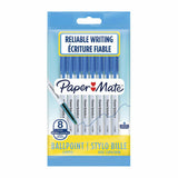 2 x Paper Mate Ballpoint Pen Blue - 1.0mm - 8 Pack