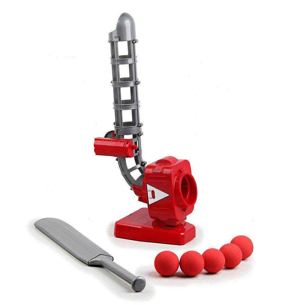 Automatic Cricket Soft Ball Pitcher with Bat