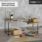 Home Master 2 Tier Coffee Table Stylish Modern Design - 1.9m