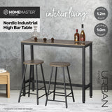 Home Master High Bar Table Nordic Industrial Design - 1m