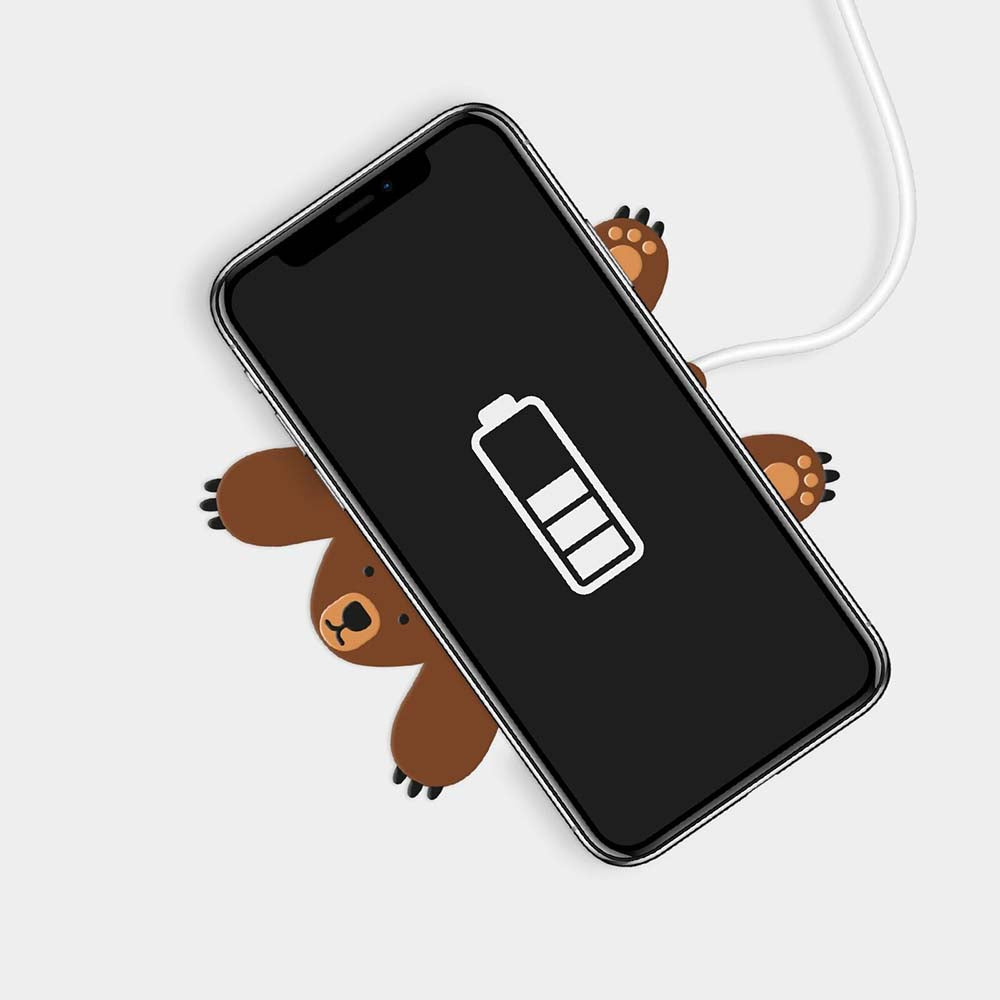 Mustard - Pete the Bear Wireless Charger