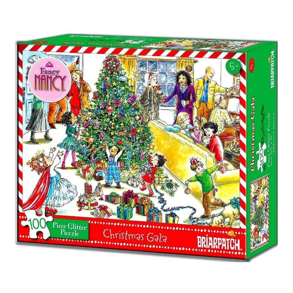 Fancy Nancy Chritmas Gala 100 Piece Glitter Puzzle