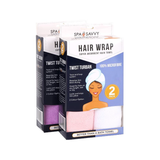 Spa Savvy Hair Wrap Hair Towel 2 Pack