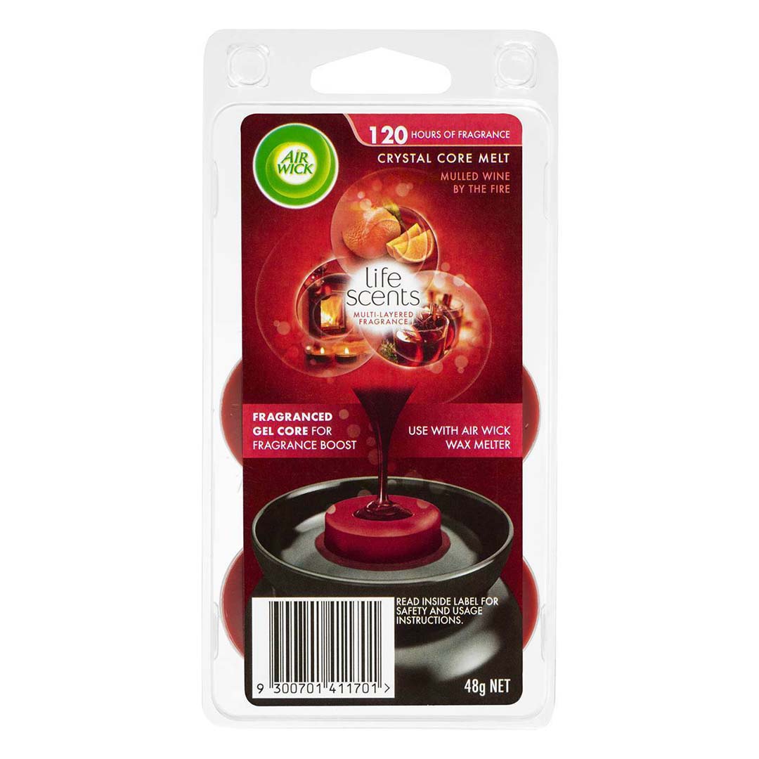 Air Wick Life Scents Wax Melts Refill Mulled Wine By The Fire 48g