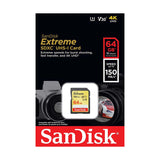 SanDisk 64GB Extreme SDXC UHS-I Class 10 Memory Card upto 150MB/s