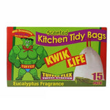 Kwik Life Eucalyptus Scented Kitchen Tidy Bags 27L - 15 Pack
