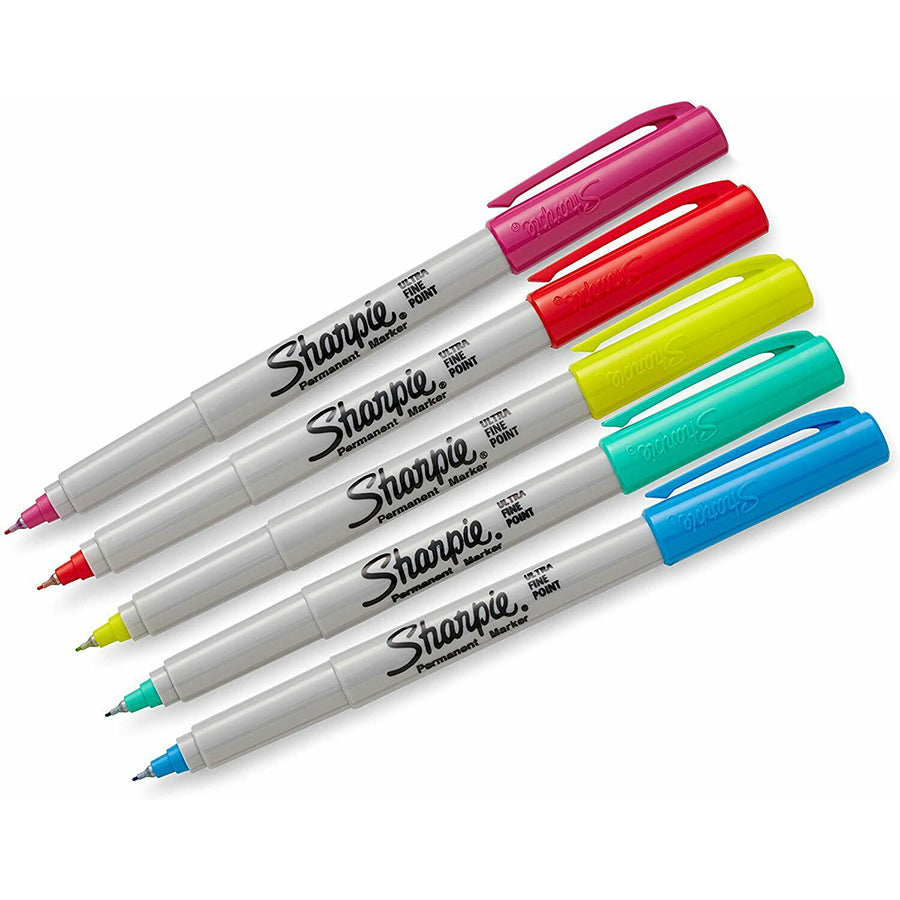 Sharpie Color Burst Permanent Markers Multi Coloured - 5 pack