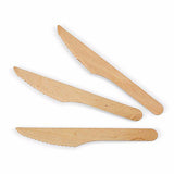 Eco Biodegradable Material Wooden Knives - 16.5cm(50 Pack)